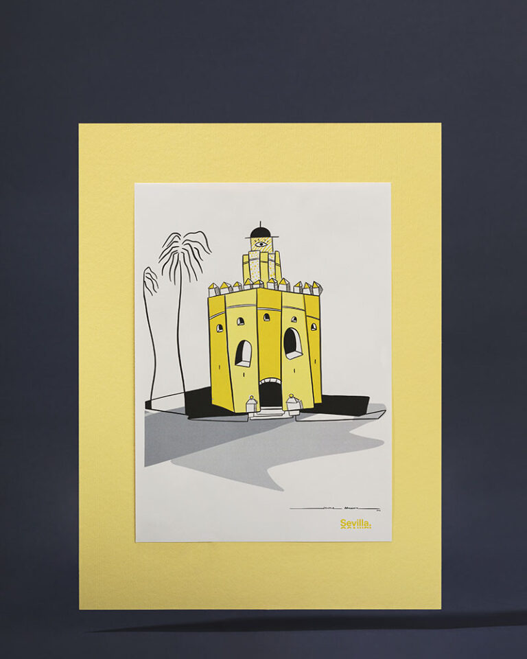 Ilustración Torre Del Oro Tienda Visita Sevilla 8890