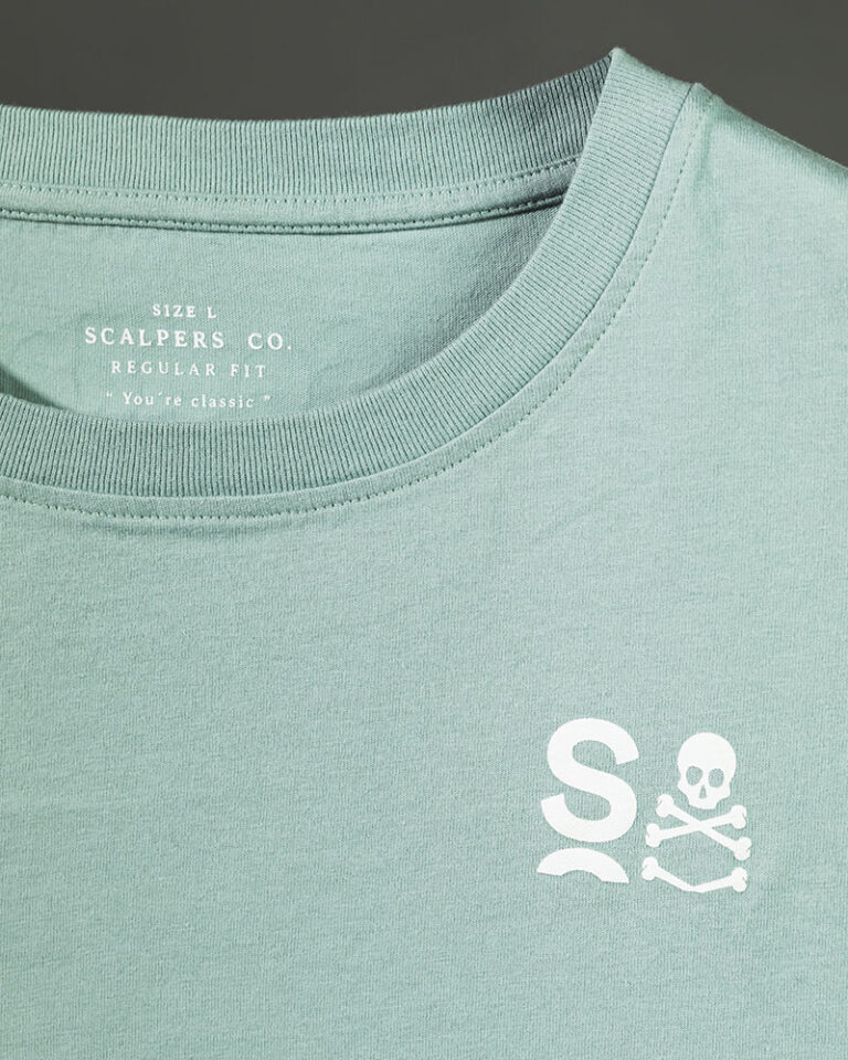 Sclapers T-Shirt green detail
