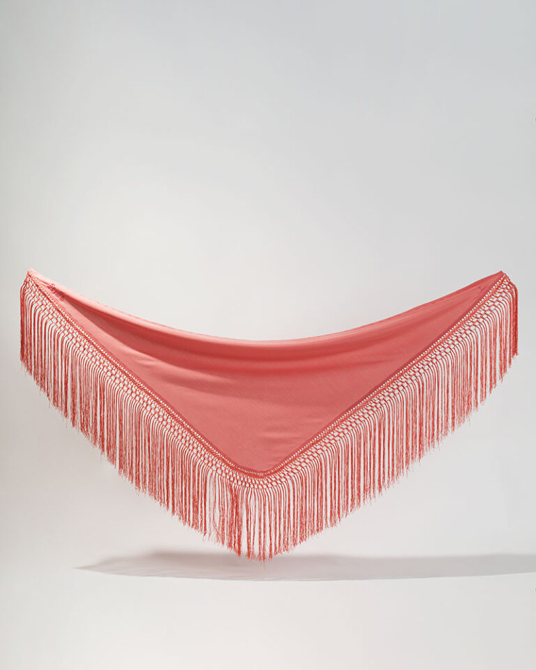 Lina salmon pink shawl general